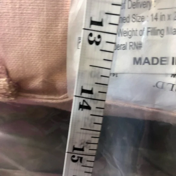 I love Us peach gold Throw Pillow Home Decor New - Picture 5 of 5